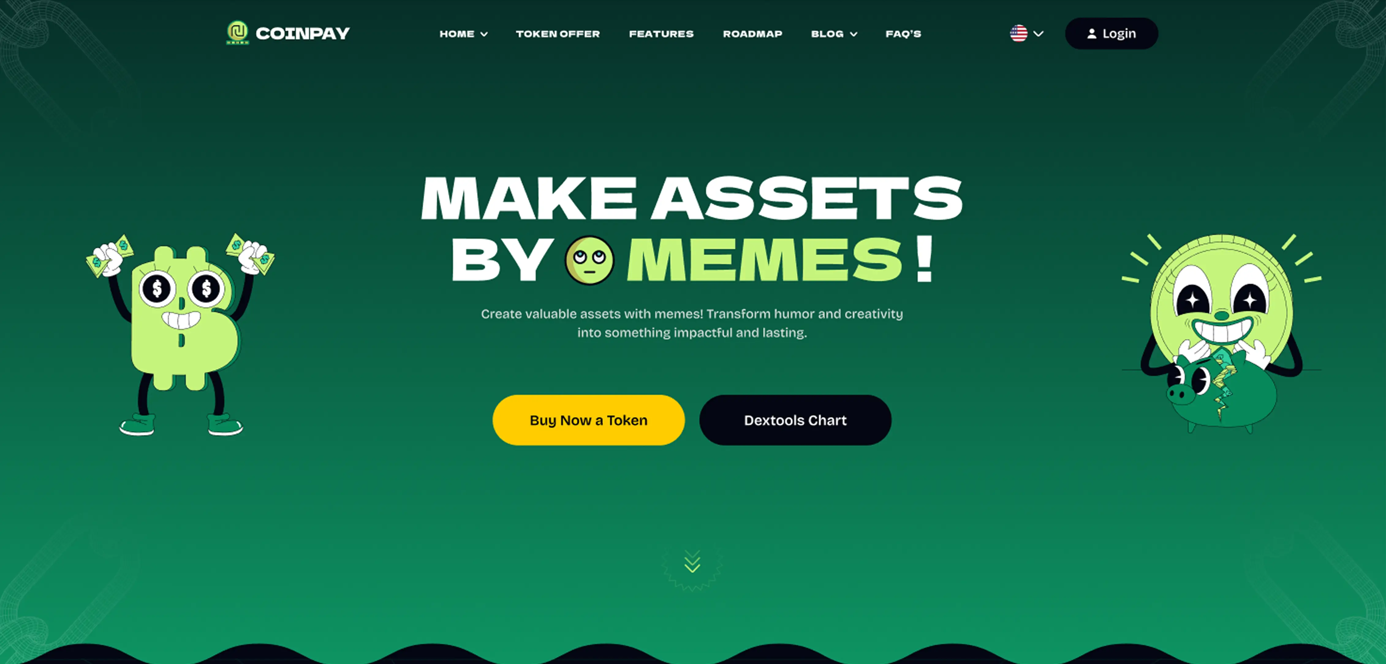 Página Inicial Memecoin